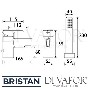 Bristan FLT 2HBSM C Flute 2 Hole Bath Shower Mixer Spare Parts